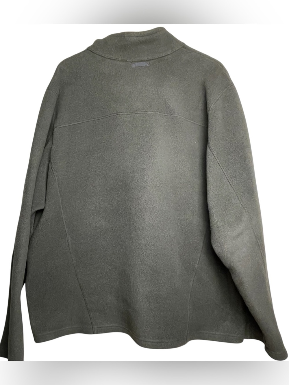 Eddie Bauer Men's Polartec Fleece Full Zip w/Zip Pockets Spruce Green Size 2XL - Picture 10 of 16